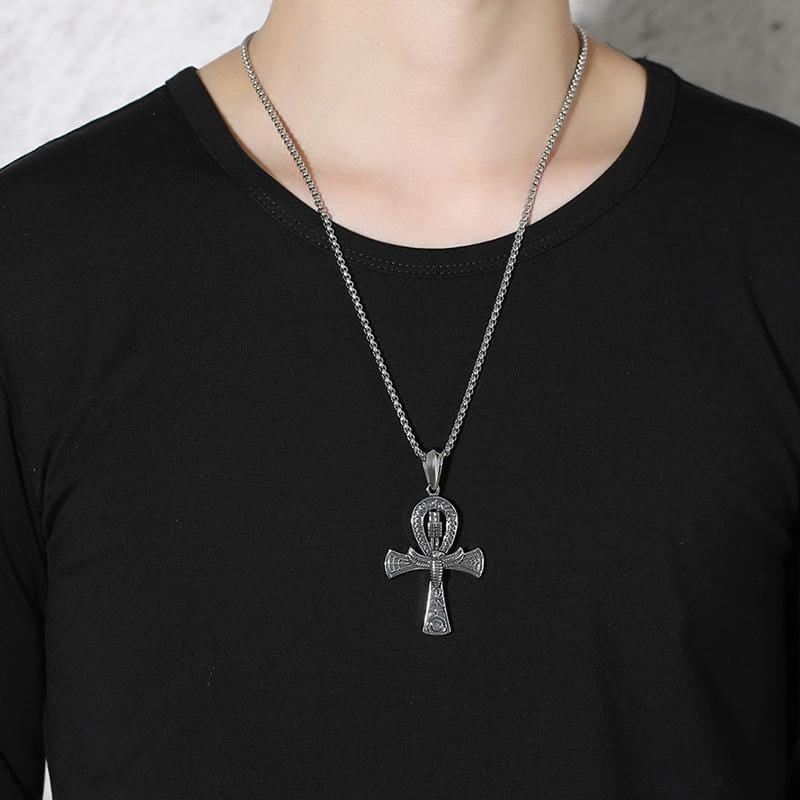 Stainless Steel Ankh Cross Neckalce Necklace Refine Zone Jewelry