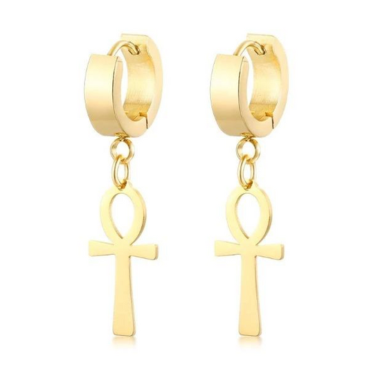 Egyptian Ankh Earrings Earrings Refine Zone Jewelry