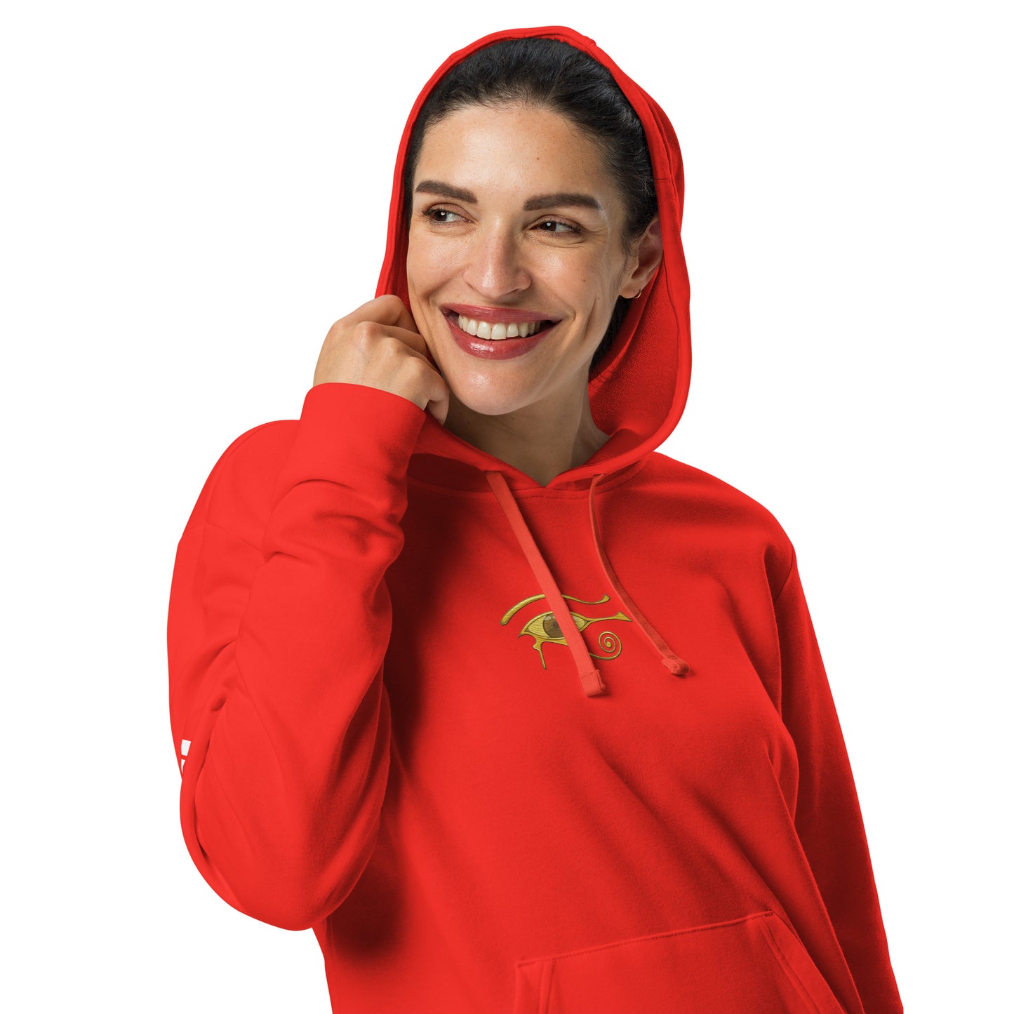 Adidas fleece hoodie - Eye of Horus Hoodie Refine Zone Red S 