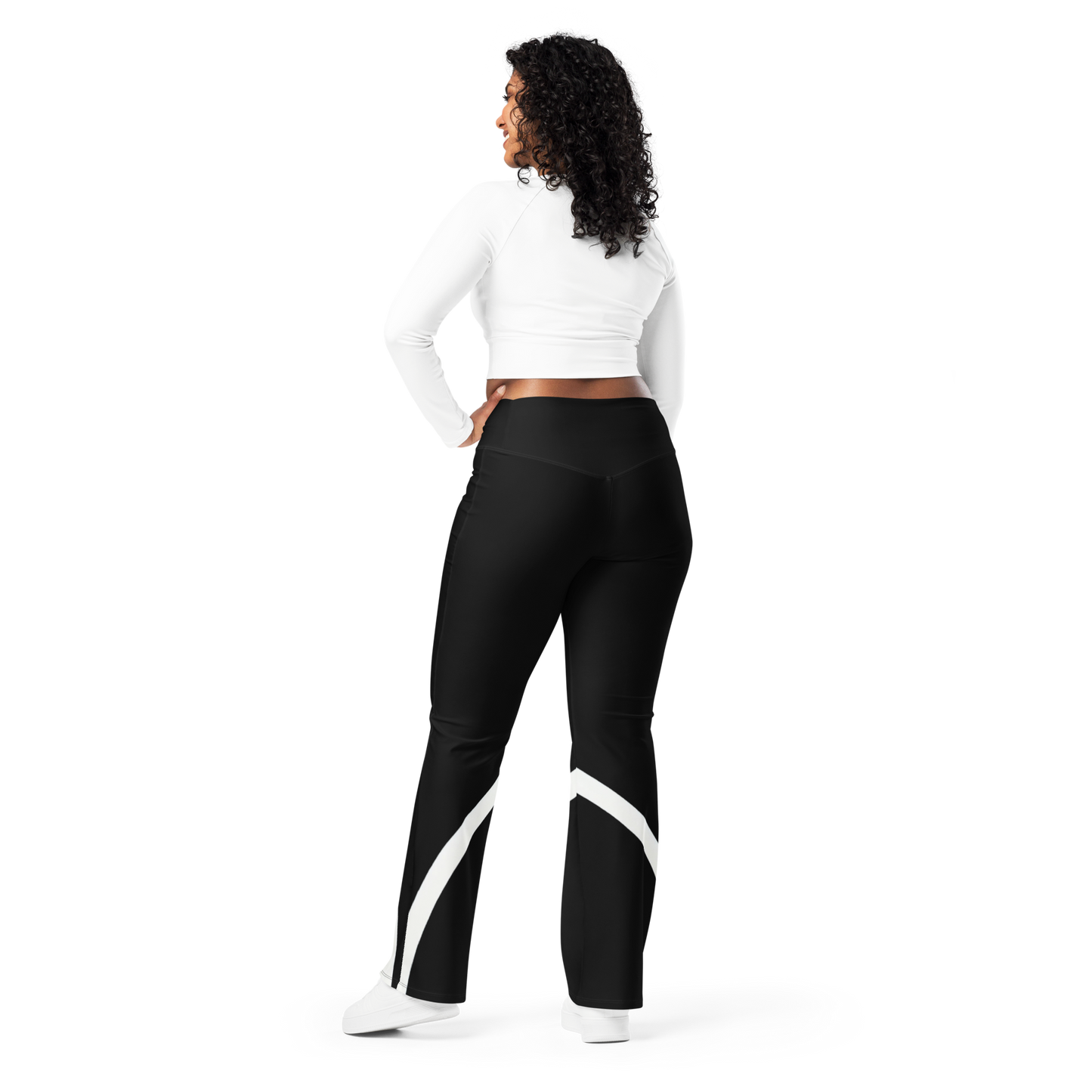 Flare leggings - Sleek Stride - Black Flare Leggings Refine Zone