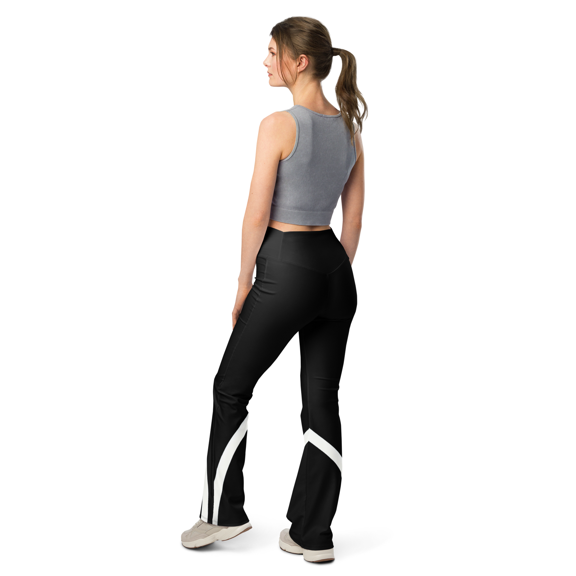 Flare leggings - Sleek Stride - Black Flare Leggings Refine Zone