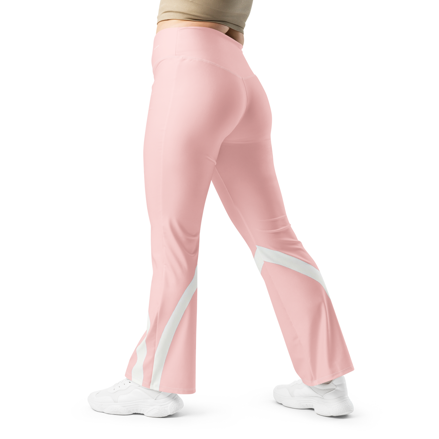 Flare leggings - Sleek Stride - Pink Flare Leggings Refine Zone