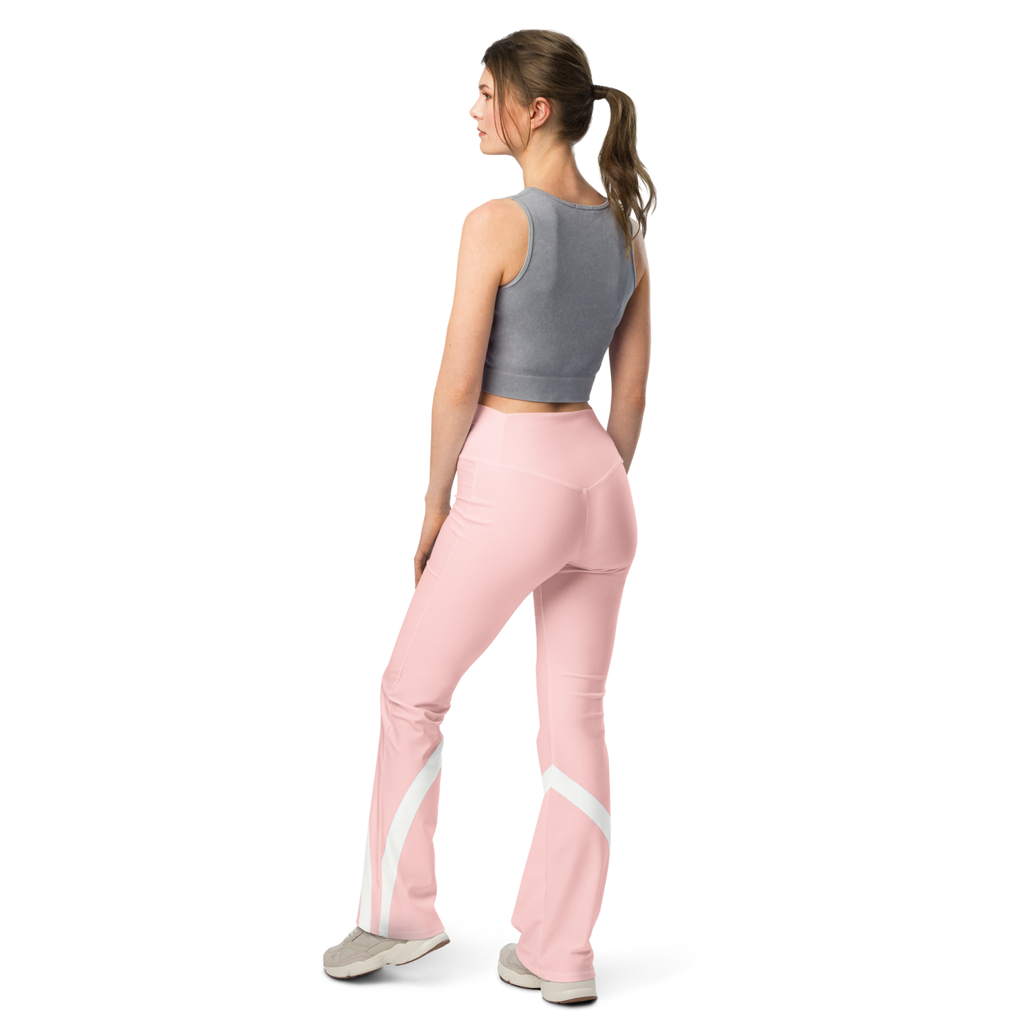 Flare leggings - Sleek Stride - Pink Flare Leggings Refine Zone