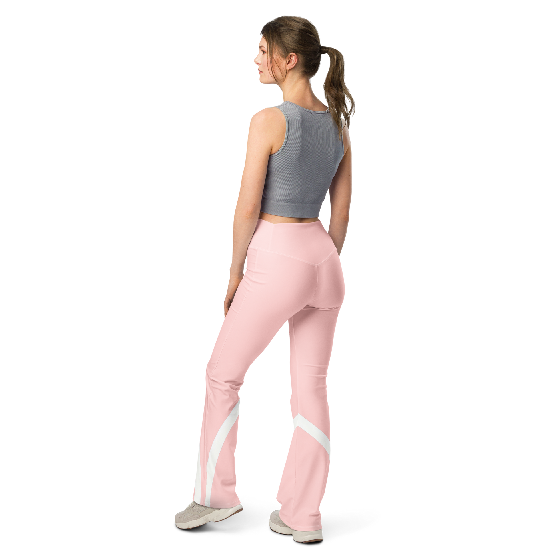 Flare leggings - Sleek Stride - Pink Flare Leggings Refine Zone