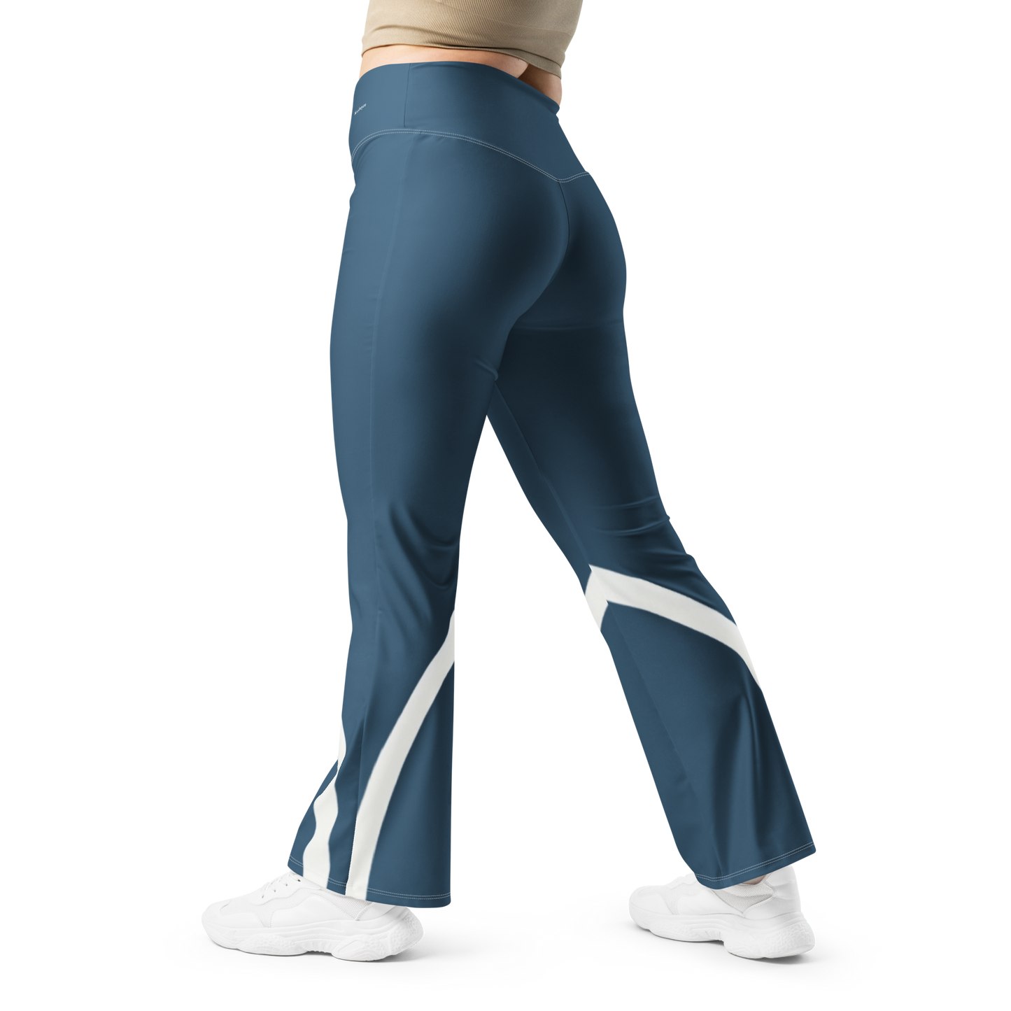 Flare leggings - Sleek Stride - Blue Flare Leggings Refine Zone