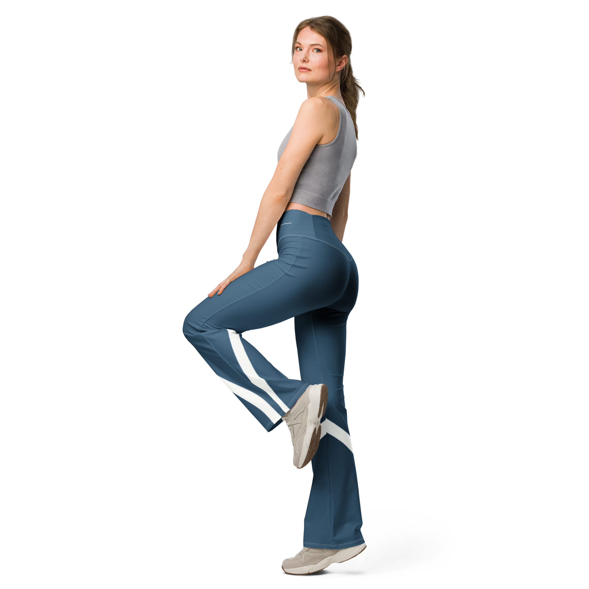 Flare leggings - Sleek Stride - Blue Flare Leggings Refine Zone