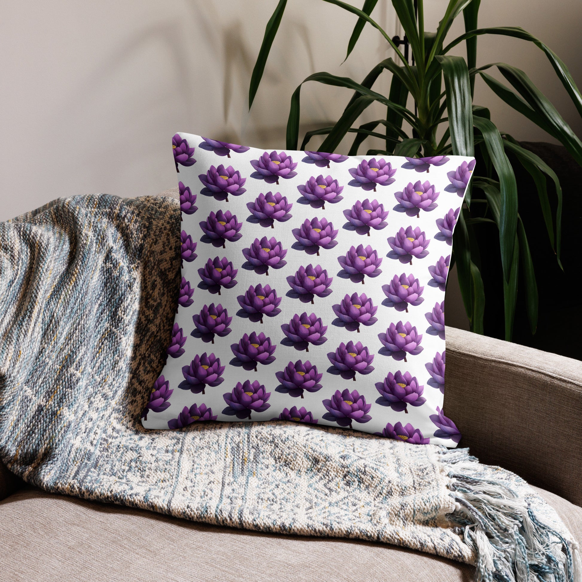 Premium Pillow - Lotus Throw Pillows Refine Zone   