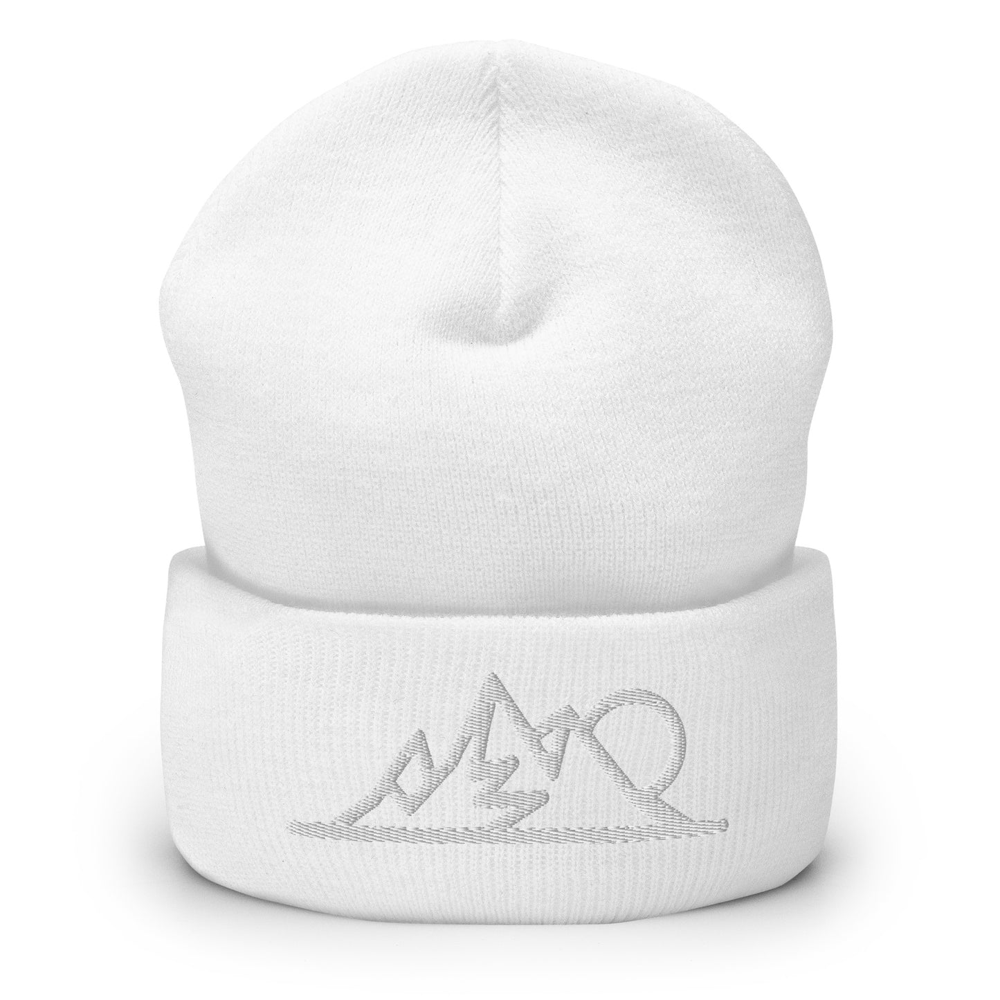 Cuffed Beanie - Sunlit Peaks Beanies Refine Zone White