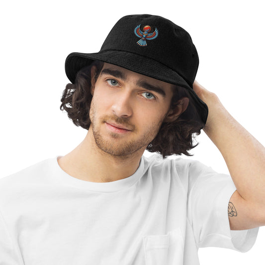 Denim bucket hat - Horus Falcon Denim bucket hat Refine Zone Black Denim  