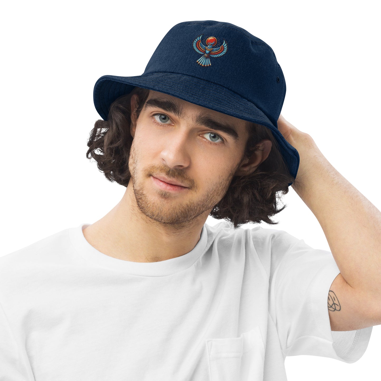 Denim bucket hat - Horus Falcon Denim bucket hat Refine Zone Classic Denim  