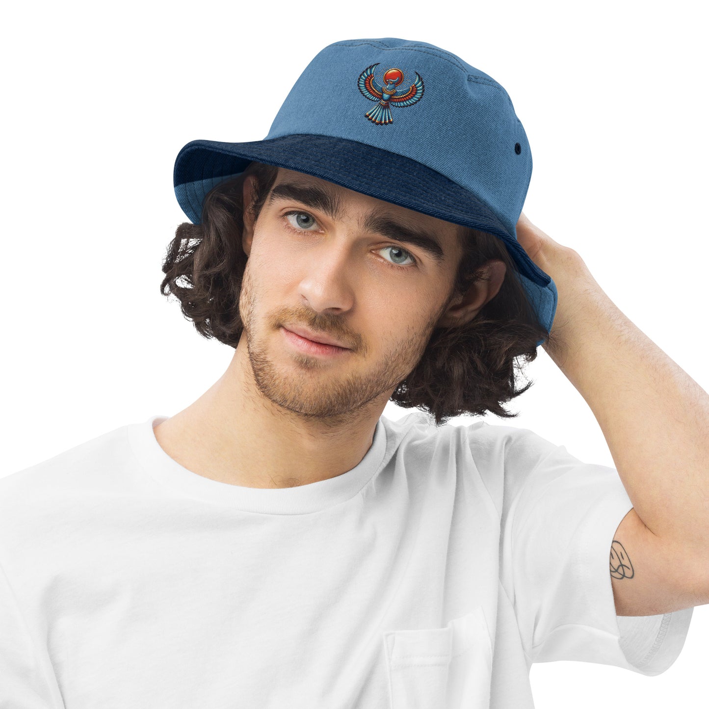 Denim bucket hat - Horus Falcon Denim bucket hat Refine Zone Classic / Light Denim  