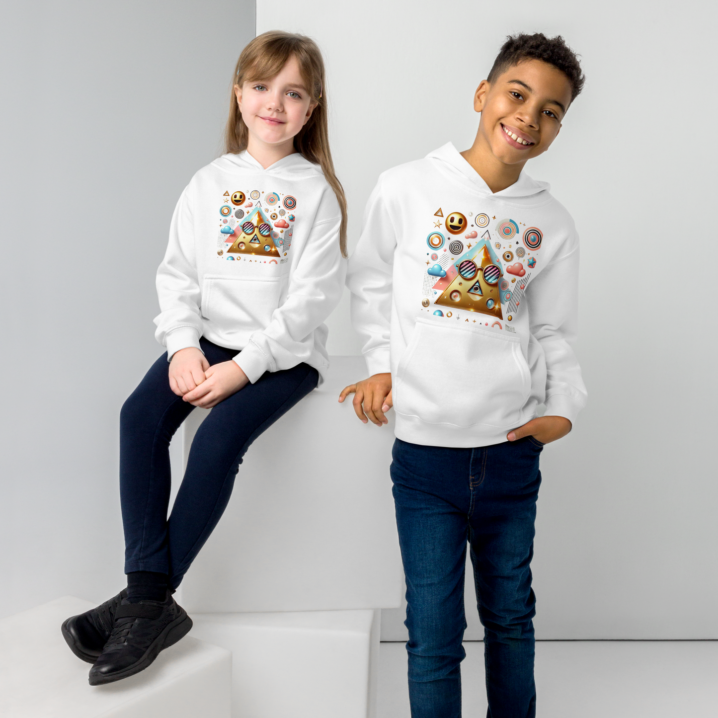 Kids fleece hoodie - Alpha Hoodie Refine Zone White S