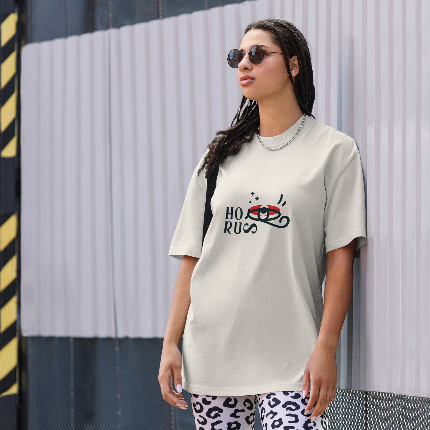 Oversized faded t-shirt - Eye of Horus T-Shirt Refine Zone   