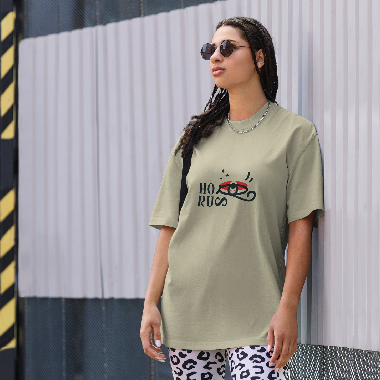 Oversized faded t-shirt - Eye of Horus T-Shirt Refine Zone   