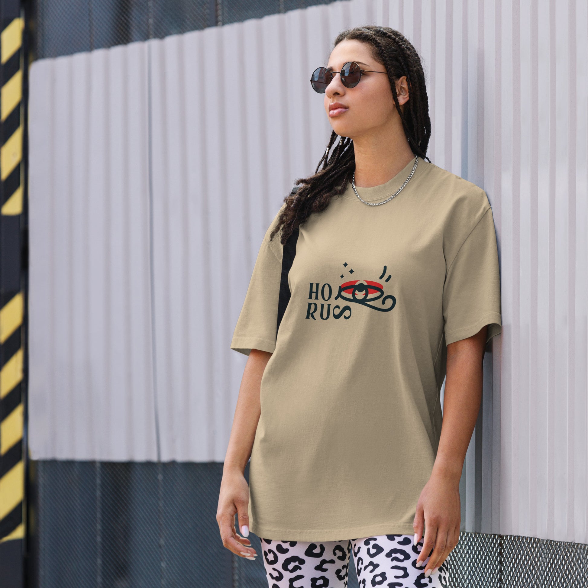 Oversized faded t-shirt - Eye of Horus T-Shirt Refine Zone   