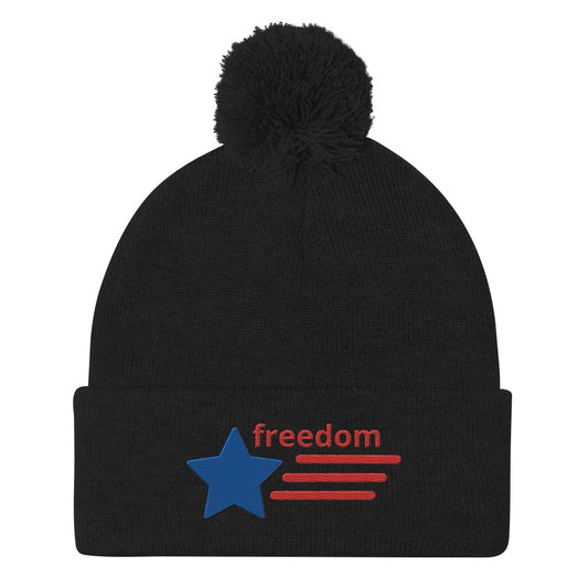 Pom-Pom Beanie - Freedom pom-pom Refine Zone Black