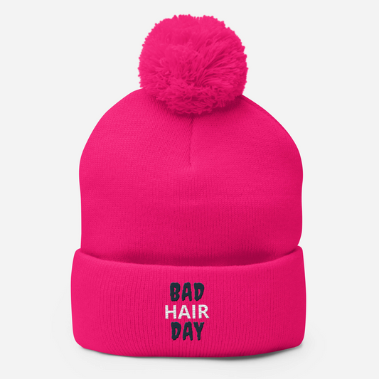 Pom-Pom Beanie - Bad Hair Day pom-pom Refine Zone