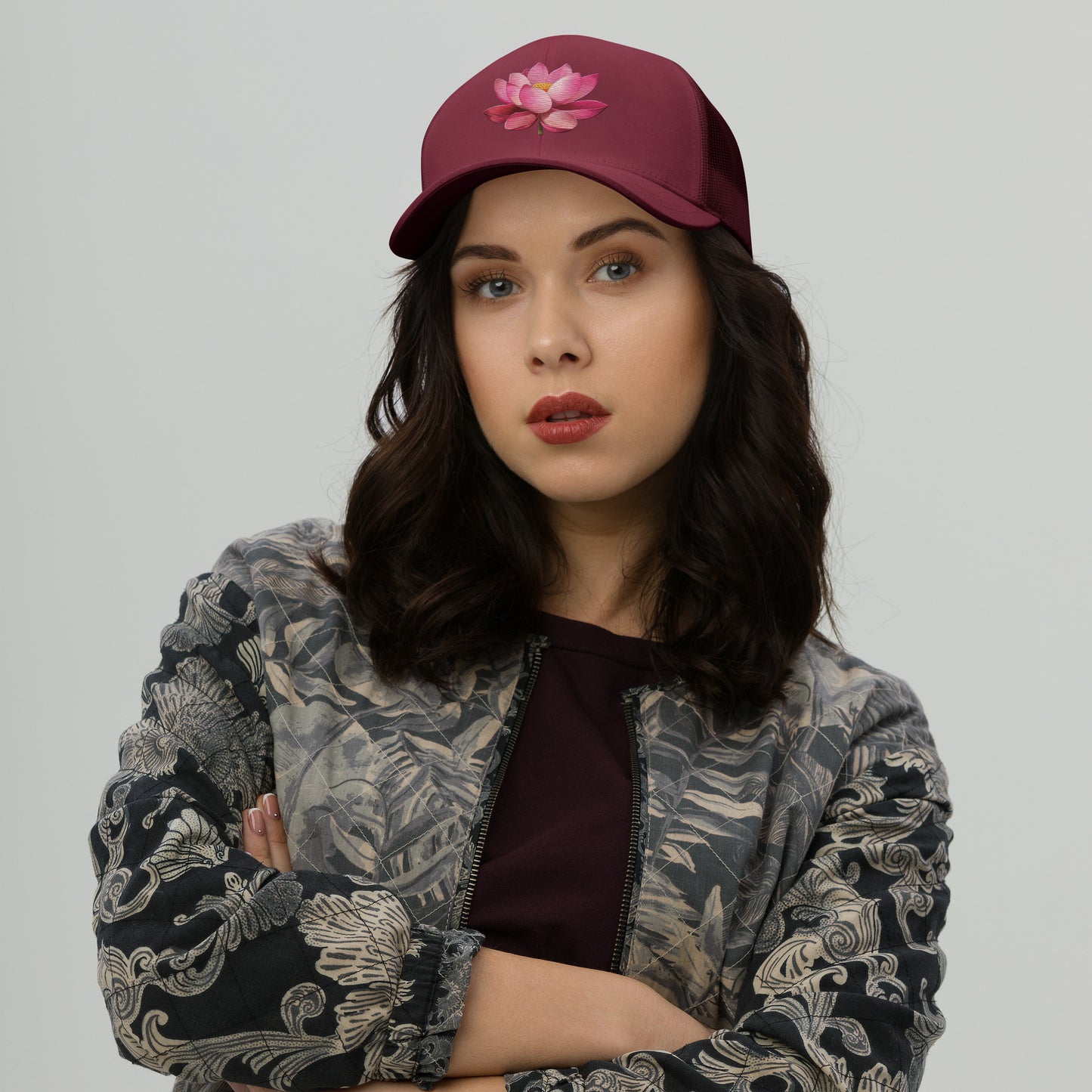 Trucker Cap - Lotus Cap Refine Zone Cranberry  