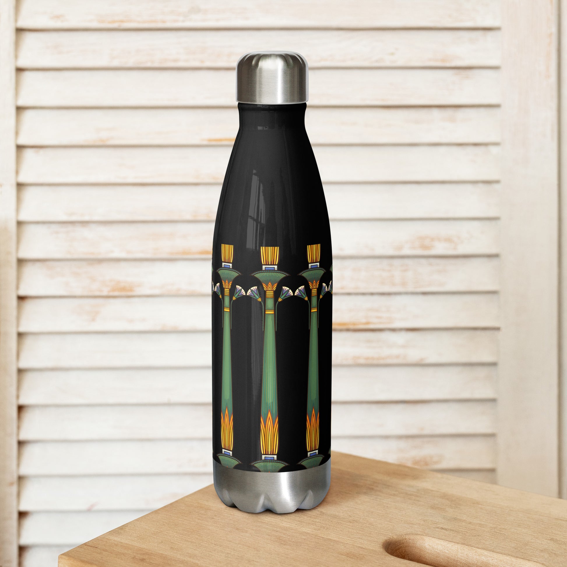 Stainless steel water bottle - obelisk Water Bottle Refine Zone Black  