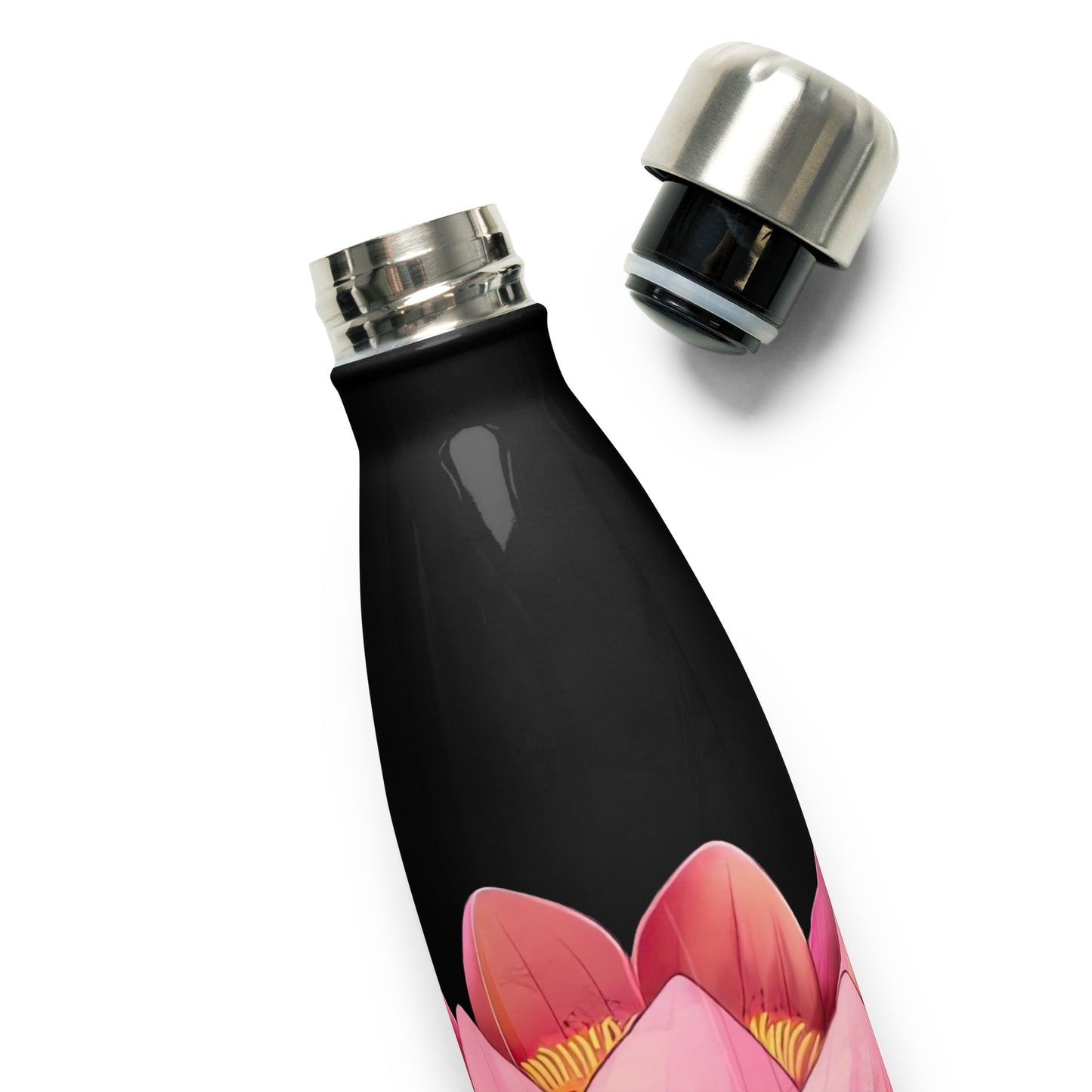 Stainless steel water bottle - Lotus Water Bottle Refine Zone Black  