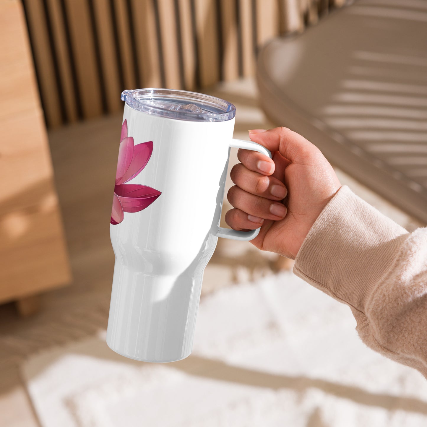 Travel mug with a handle - Lotus Travel Mug Refine Zone 25 oz  