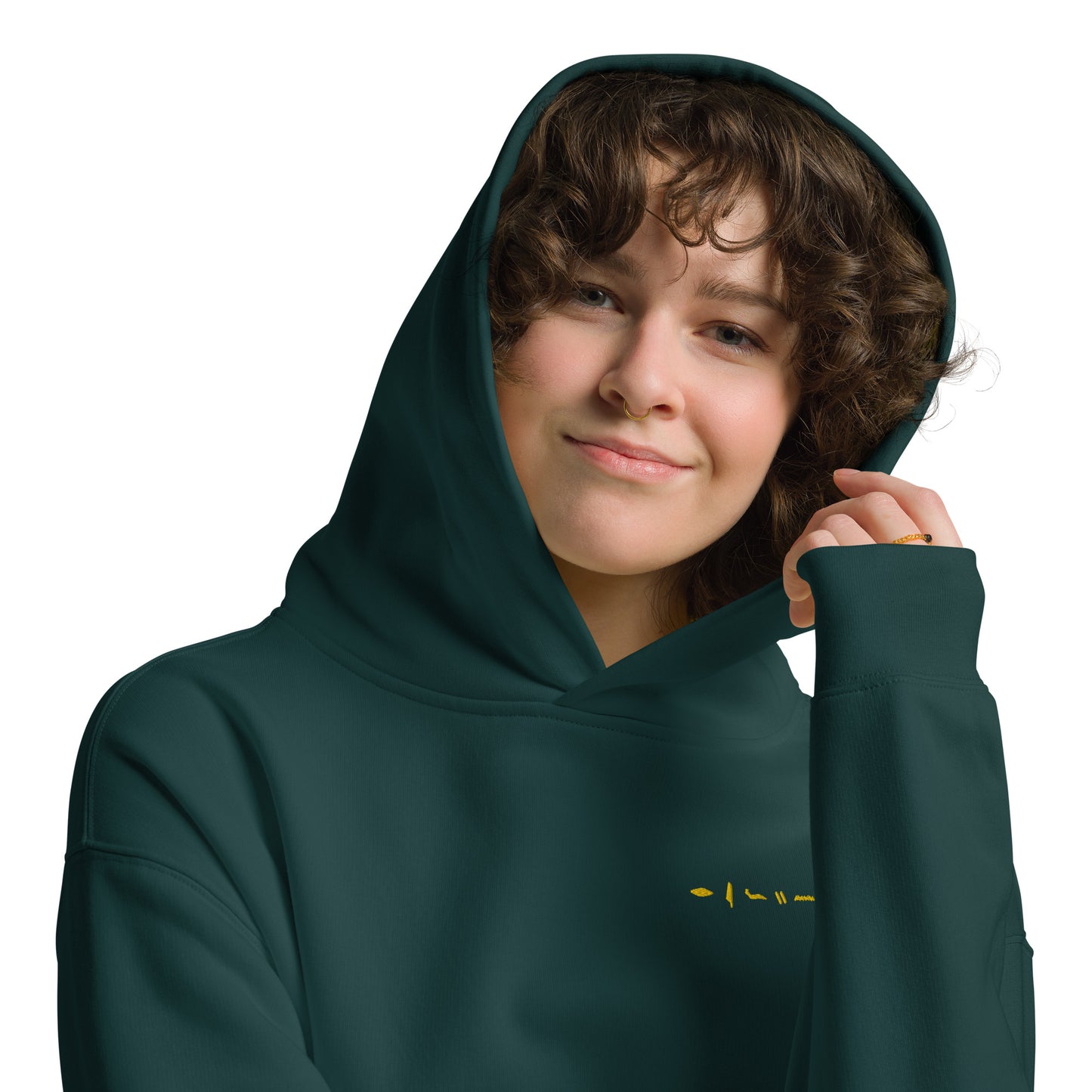 Unisex oversized hoodie - Add Your Name Hoodie Refine Zone Pine Green S 