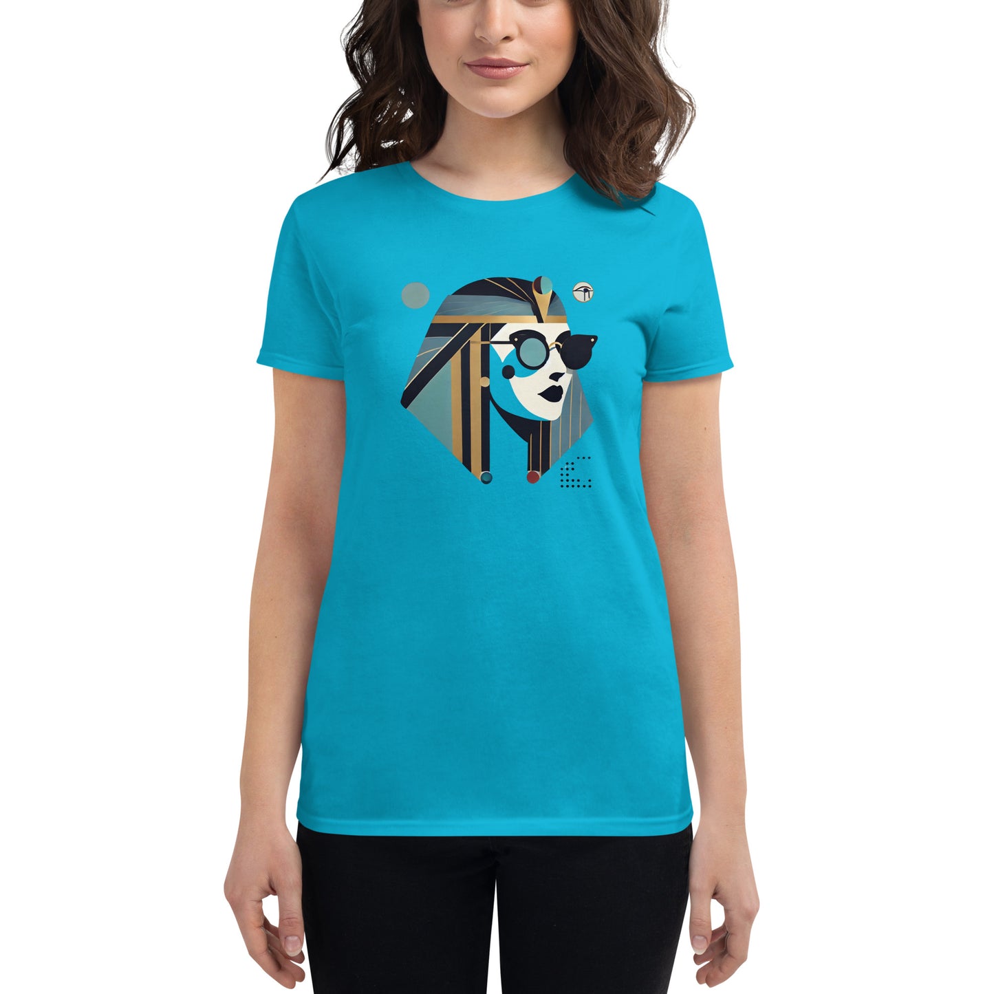 Women's short sleeve t-shirt - Cleo T-Shirt Refine Zone Caribbean Blue S 